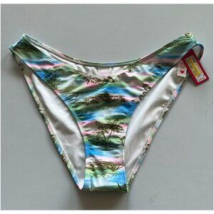 Xhilaration Juniors' High Leg V Cheeky Bikini Bottom Multicolor Size XL